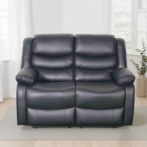 Cortland Leather Look Manual Reclining Sofa Suite 3 + 2
