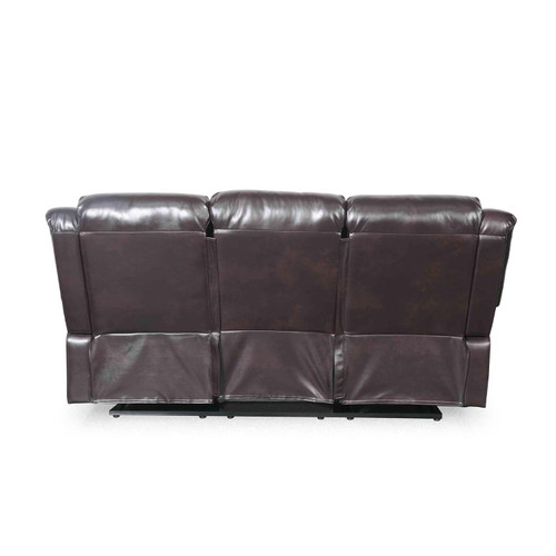Cortland Leather Look Manual Reclining 3 Seater Sofa