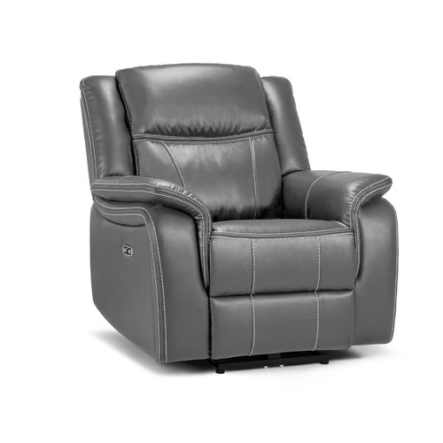 Orlando Leather Look Electric Reclining 3 Piece Sofa Suite 3 + 1 + 1