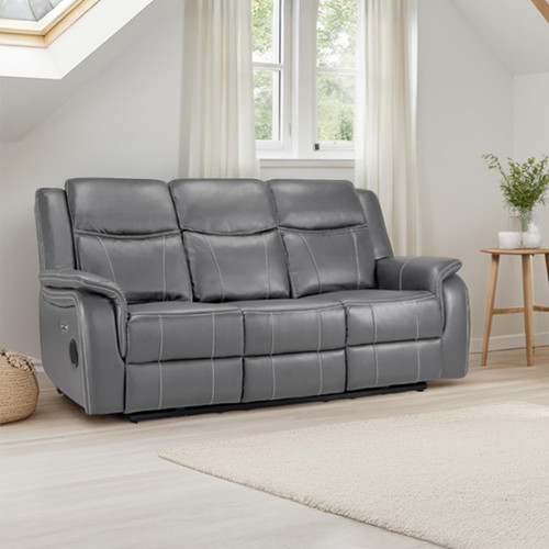 Orlando Leather Look Electric Reclining 3 + 2 Sofa Suite
