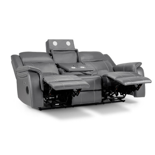 Orlando Leather Look Electric 3 Seater Recliner Sofa