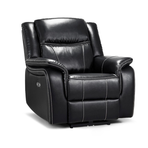 Orlando Leather Look Electric Reclining Armchair