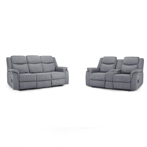 Orlando fabric 3 and 2 seater electric reclining sofa suite recline reclined recliner smart usb charging power lumbar support high back living room seating couch settees
