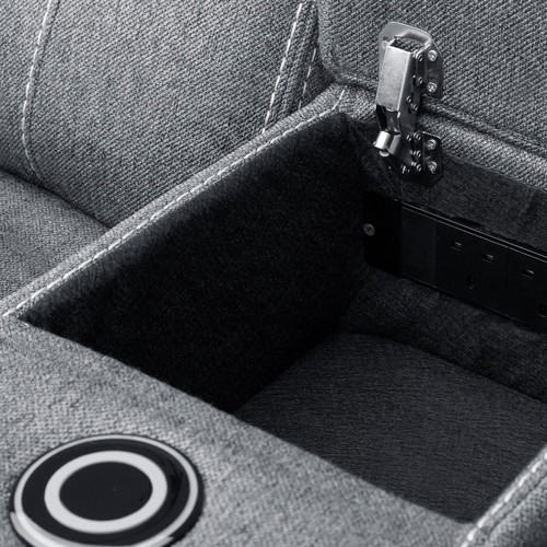 Orlando Grey Fabric 3 + 2 Electric Reclining Sofa Suite