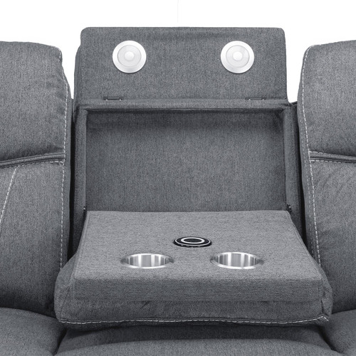 Orlando Grey Fabric 3 Piece Electric Reclining Sofa Suite 3 + 1 + 1