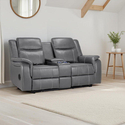 Orlando Leather Look Electric 2 Seater Recliner Sofa