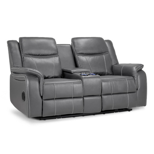 Orlando Leather Look Electric 2 Seater Recliner Sofa