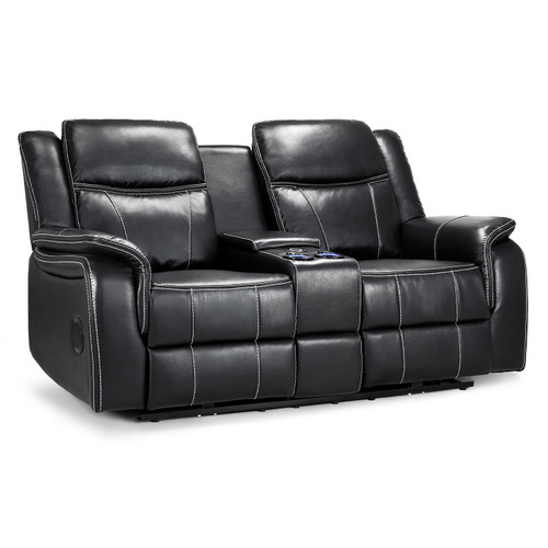Orlando Leather Look Electric 2 Seater Recliner Sofa