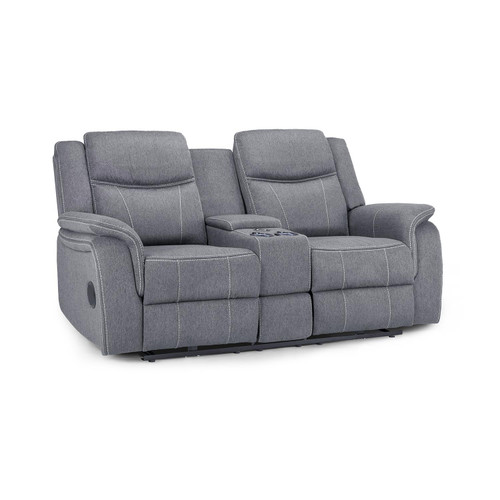 Orlando Grey Fabric 2 Seater Electric Reclining Sofa