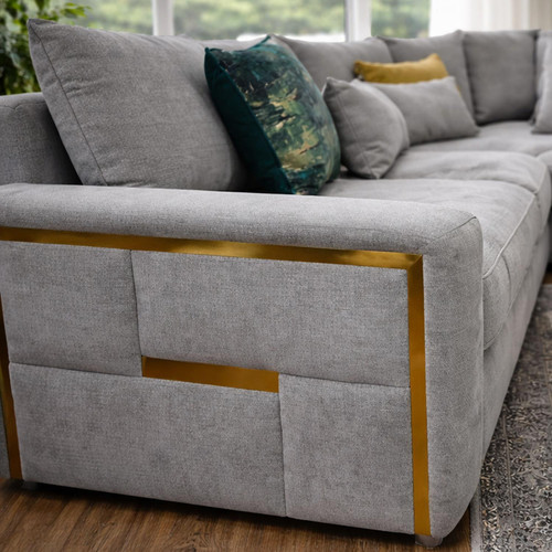 Juno Modern Fabric 5 Seater L Shaped Corner sofa