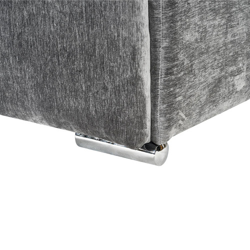 Monza L Shaped Chenille Fabric Left Hand Facing 4 Seater Corner Sofa