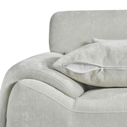 Monza L Shaped Chenille Fabric Right Hand Facing 4 Seater Corner Sofa