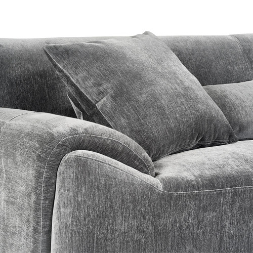 Monza L Shaped Chenille Fabric Right Hand Facing 4 Seater Corner Sofa