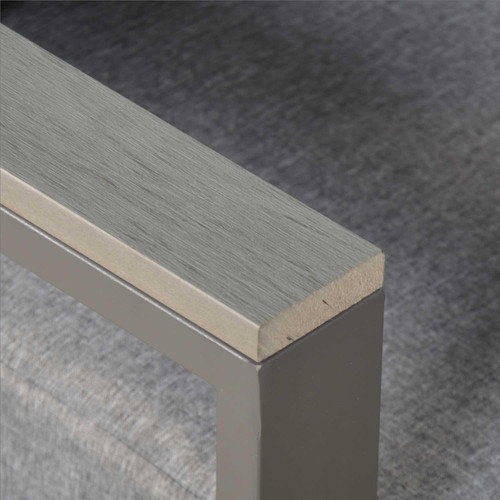 Aluminium Charcoal L Shaped Outdoor Sofa + Coffee Table