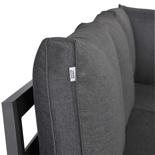 Outdoor Aluminium Corner Sofa Set with Rising Dining Table Left Hand Facing