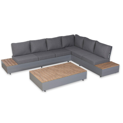 6 Seater Aluminium Garden Sofa Set with Coffee Table