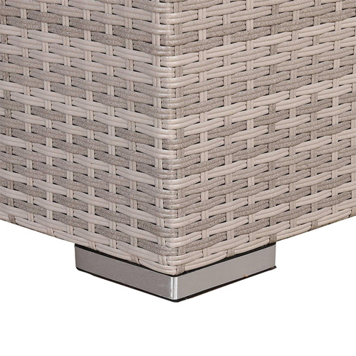 Outdoor Corner Sofa Set with Adjustable Rising Table