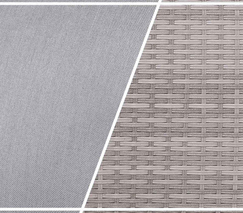 Outdoor Corner Sofa Set with Fire Pit Rising Dining Table