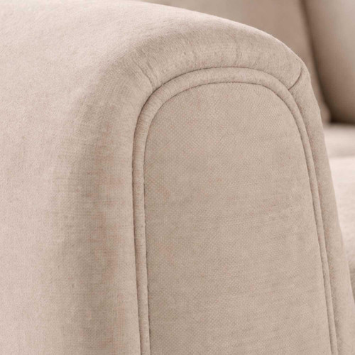 Ascott Sofa Set 3 + 2 Seater Chenille Fabric Beige or Charcoal