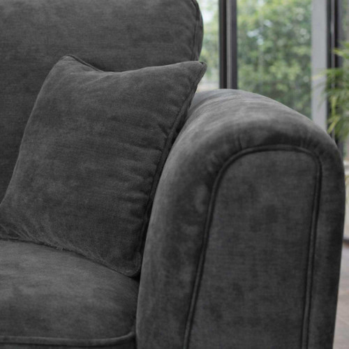 Ascott Sofa Set 3 + 2 Seater Chenille Fabric Beige or Charcoal