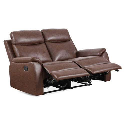 Ferndale Sofa Suite 3 + 2 Recliner Brown Leatheraire