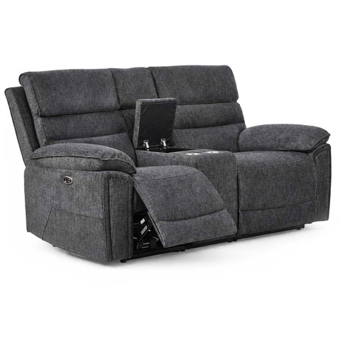 Sicily Grey Chenille Fabric Electric Recliners 3 + 2 + 1