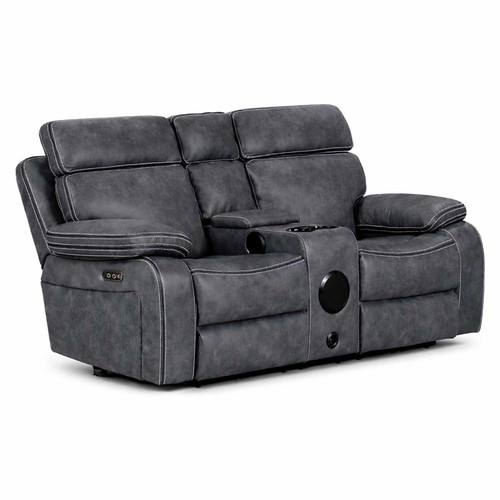 Tokyo 3 + 2 Sofa Suite Grey Electric Power Recliners