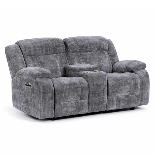 Unico Grey Fabric Electric 3 Piece Recliners 2 + 1 + 1