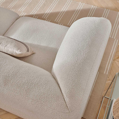 Chester Cream Boucle Fabric 3 + 1 + 1 - 3 Piece Sofa Suite