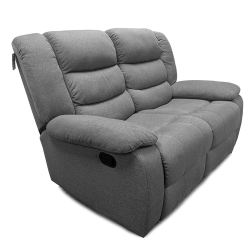 Manhattan Grey Fabric Reclining 2 Seater sofa