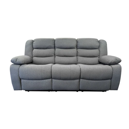Manhattan Grey Fabric Reclining 3 Seater sofa