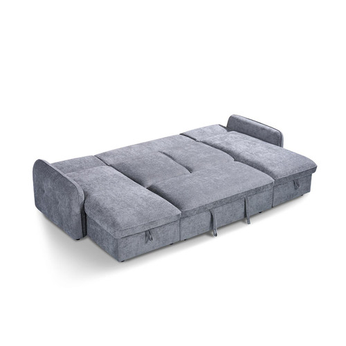 Seattle U Shaped Fabric Corner Sofa Bed