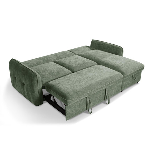 Seattle L Shaped 4 Seater Fabric Corner Sofa Bed