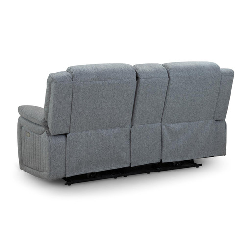 Linden Grey Fabric Reclining Sofa Suite 2 + 1 + 1