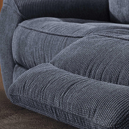 Lois Midnight Black Electric Reclining 3 Piece Sofa Suite 2 + 1 + 1