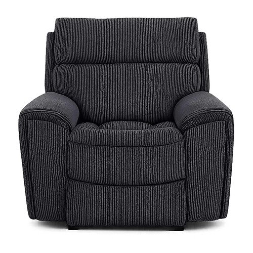 Lois Midnight Black Electric Reclining Armchair with USB