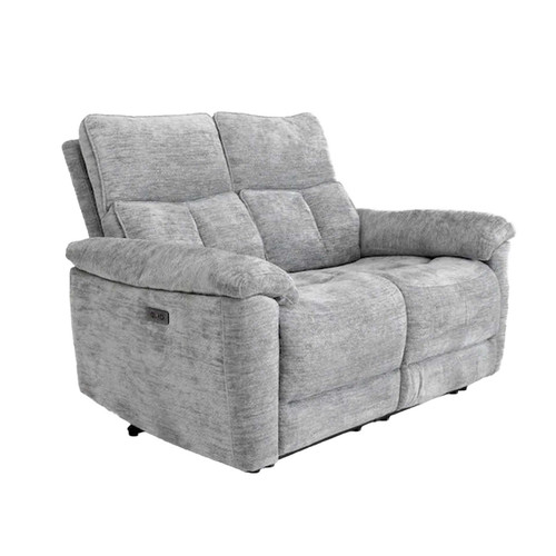 Kent Lucy Dove Grey Electric Reclining 3 Piece Sofa Suite 3 + 2 + 1