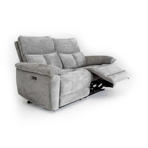 Kent Lucy Dove Grey Electric Reclining 3 Piece Sofa Suite 3 + 1 + 1