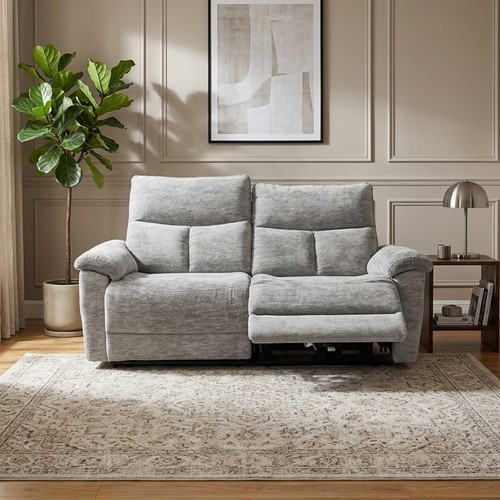 Kent Lucy Dove Grey Electric Reclining 3 Piece Sofa Suite 3 + 1 + 1