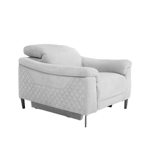 Oscar Fabric Reclining 3 Piece Sofa Suite USB + Adjustable Headrests 2 + 1 + 1
