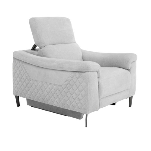 Oscar Fabric Reclining 3 Piece Sofa Suite USB + Adjustable Headrests 2 + 1 + 1