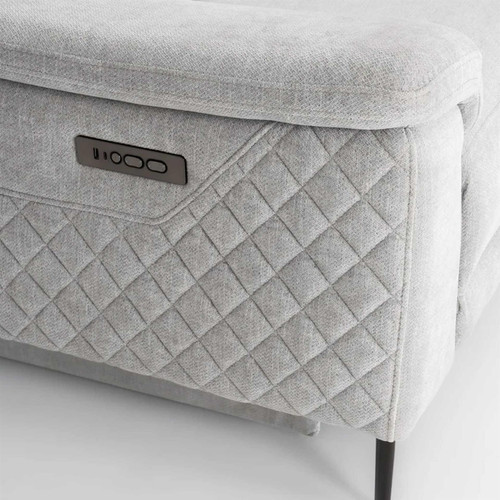 Oscar Fabric Reclining 3 Piece Sofa Suite USB + Adjustable Headrests 2 + 1 + 1