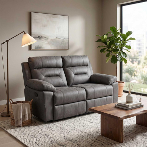 Lucy Ink Grey Electric Reclining 3 Piece Sofa Suite 3 + 2 + 1