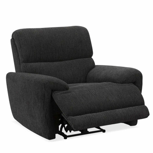 Carla Midnight Black Electric Reclining Armchair with USB
