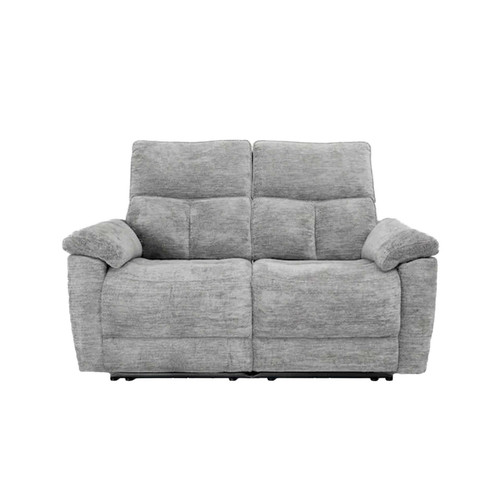 Kent Lucy Dove Grey Electric Reclining 2 Seater Sofa with USB