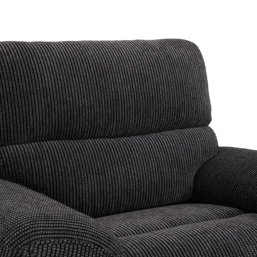 Carla Midnight Black Electric Reclining 3 Piece Sofa Suite 3 + 1 + 1