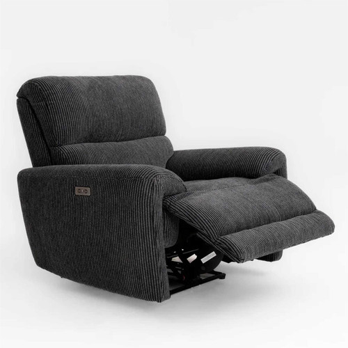 Carla Midnight Black Electric Reclining 3 Piece Sofa Suite 3 + 1 + 1