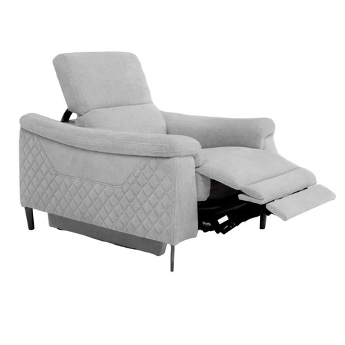 Oscar Fabric Reclining 3 Piece Sofa Suite USB + Adjustable Headrests 3 + 2 + 1