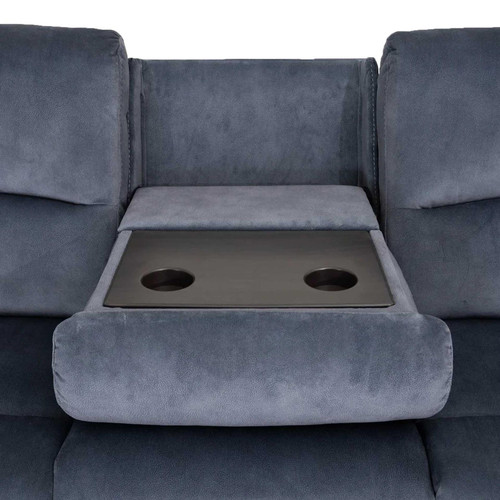 Bella Ink Grey Electric Reclining Sofa Suite 3 + 2