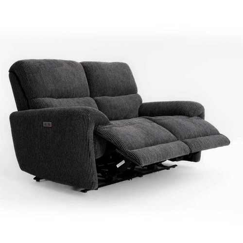 Carla Midnight Black Electric Reclining 3 Piece Sofa Suite 3 + 2 + 1